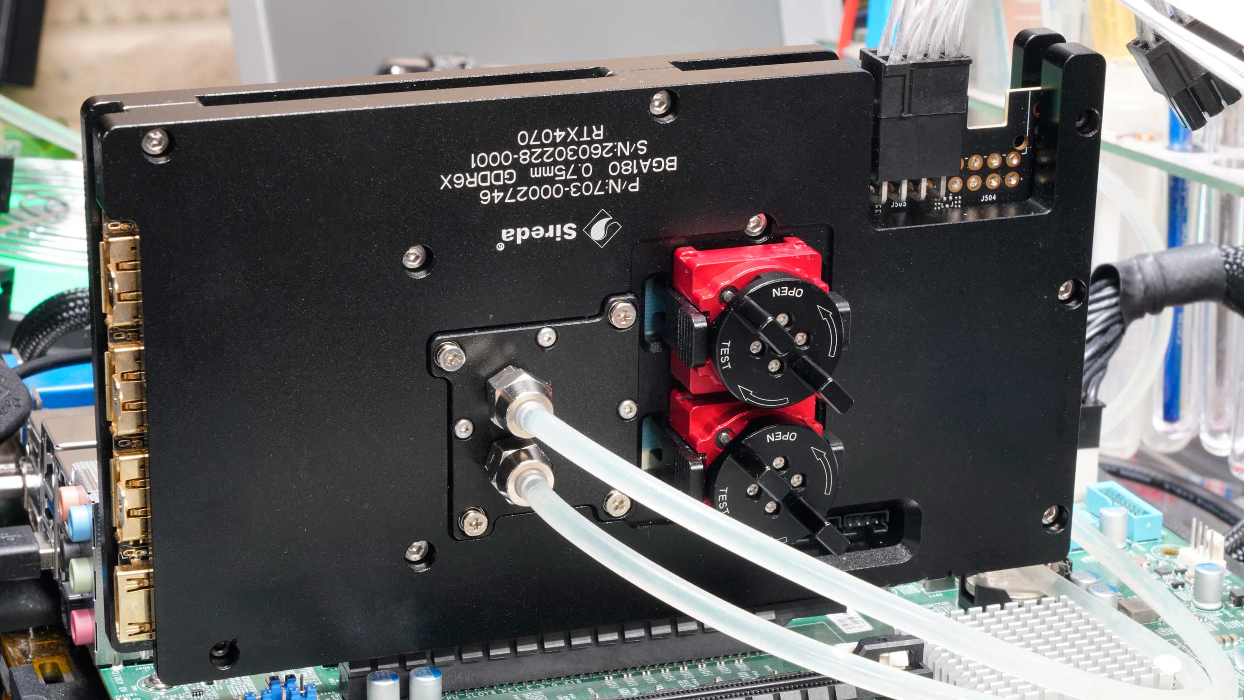 GDDR6X memory module testing fixture