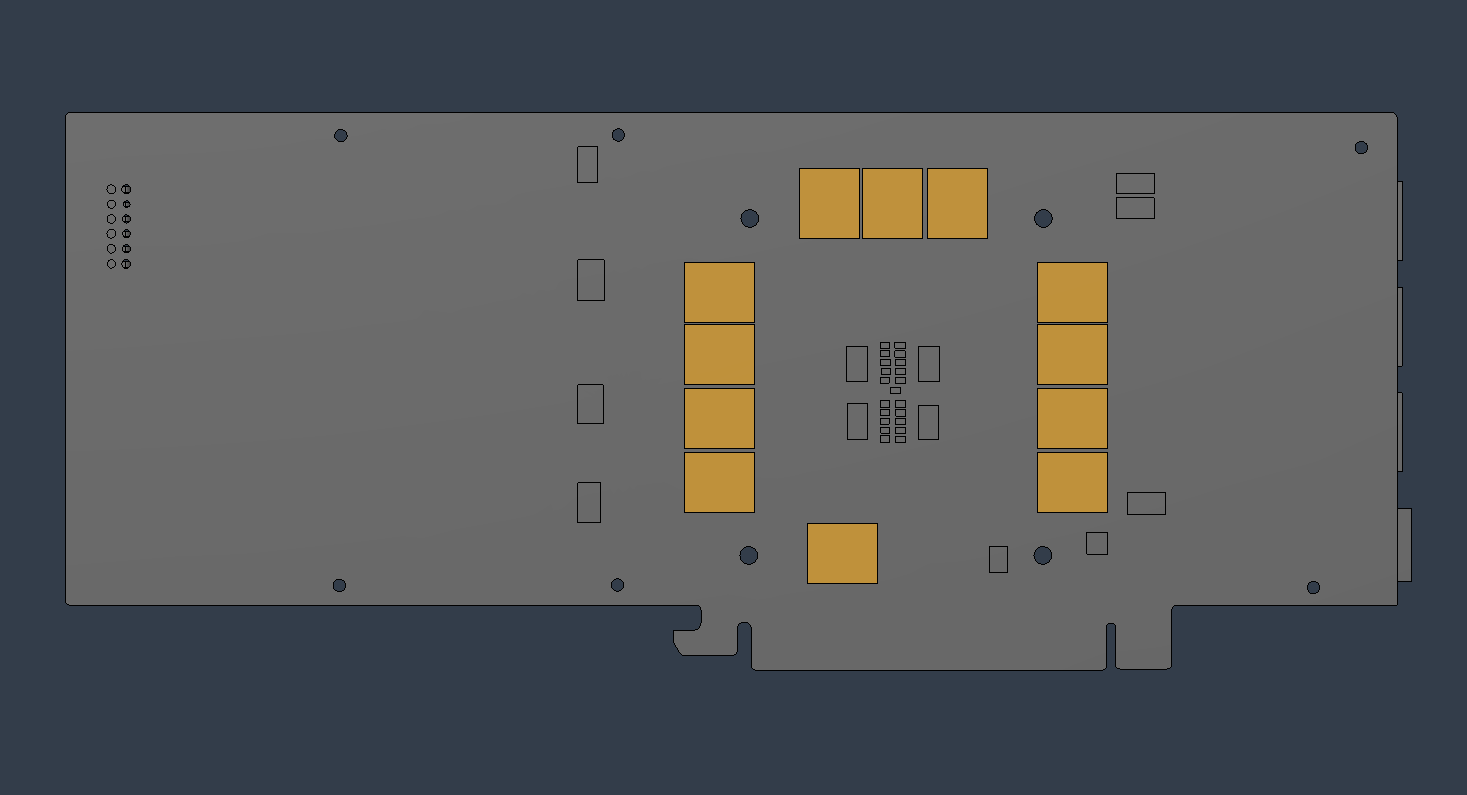 Rear-side PCB contact points covered by the backplate