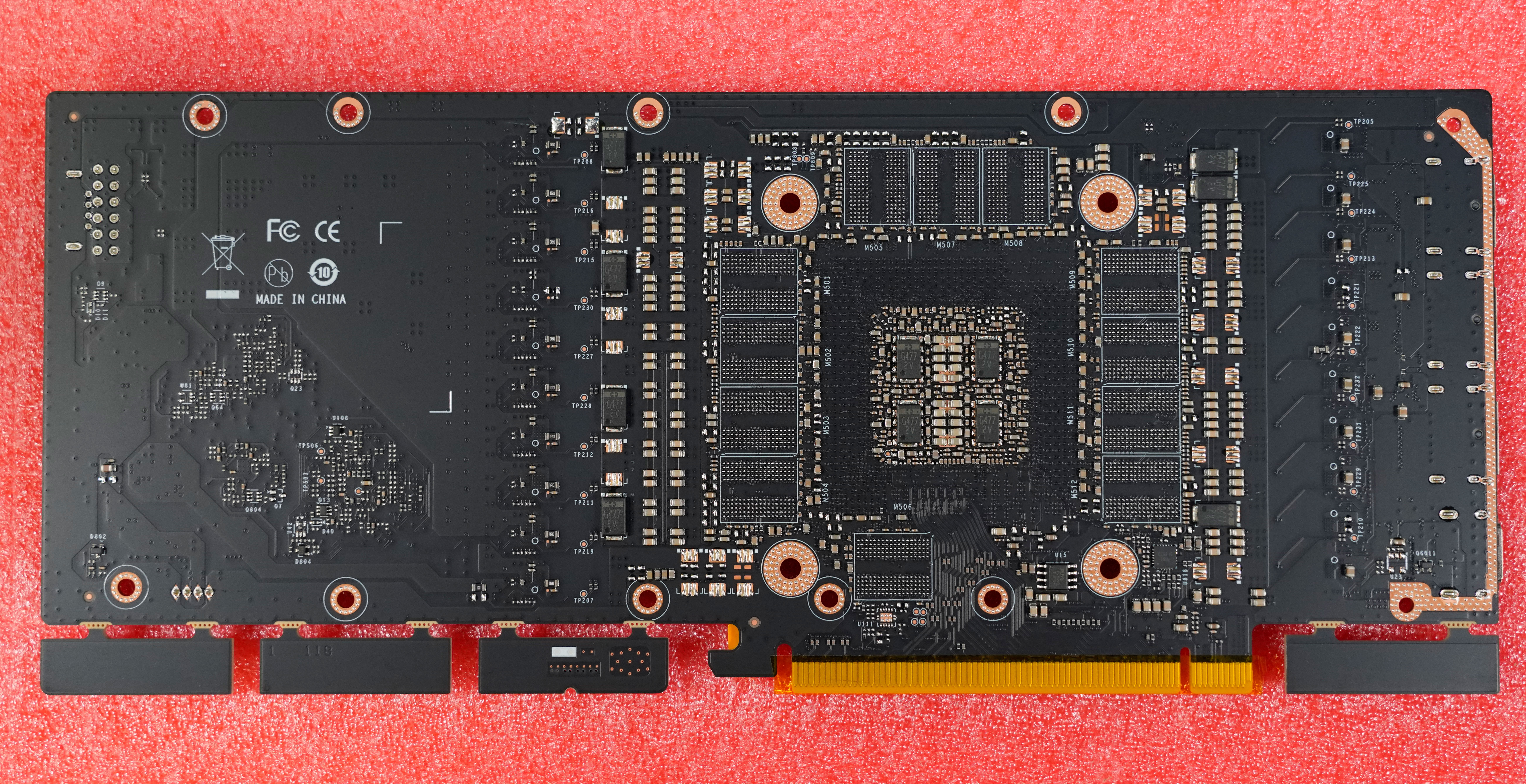 Rear of the RTX 4090 PCB